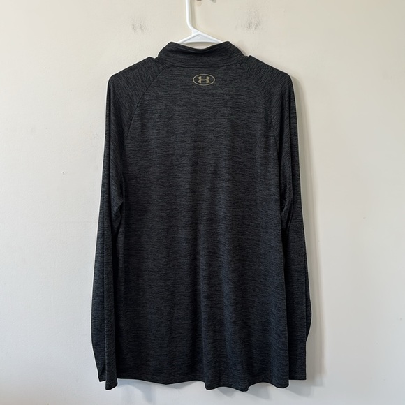 Under Armour Men’s Tech 1/2 Zip Long Sleeve Army Green Size XL - Picture 6 of 9